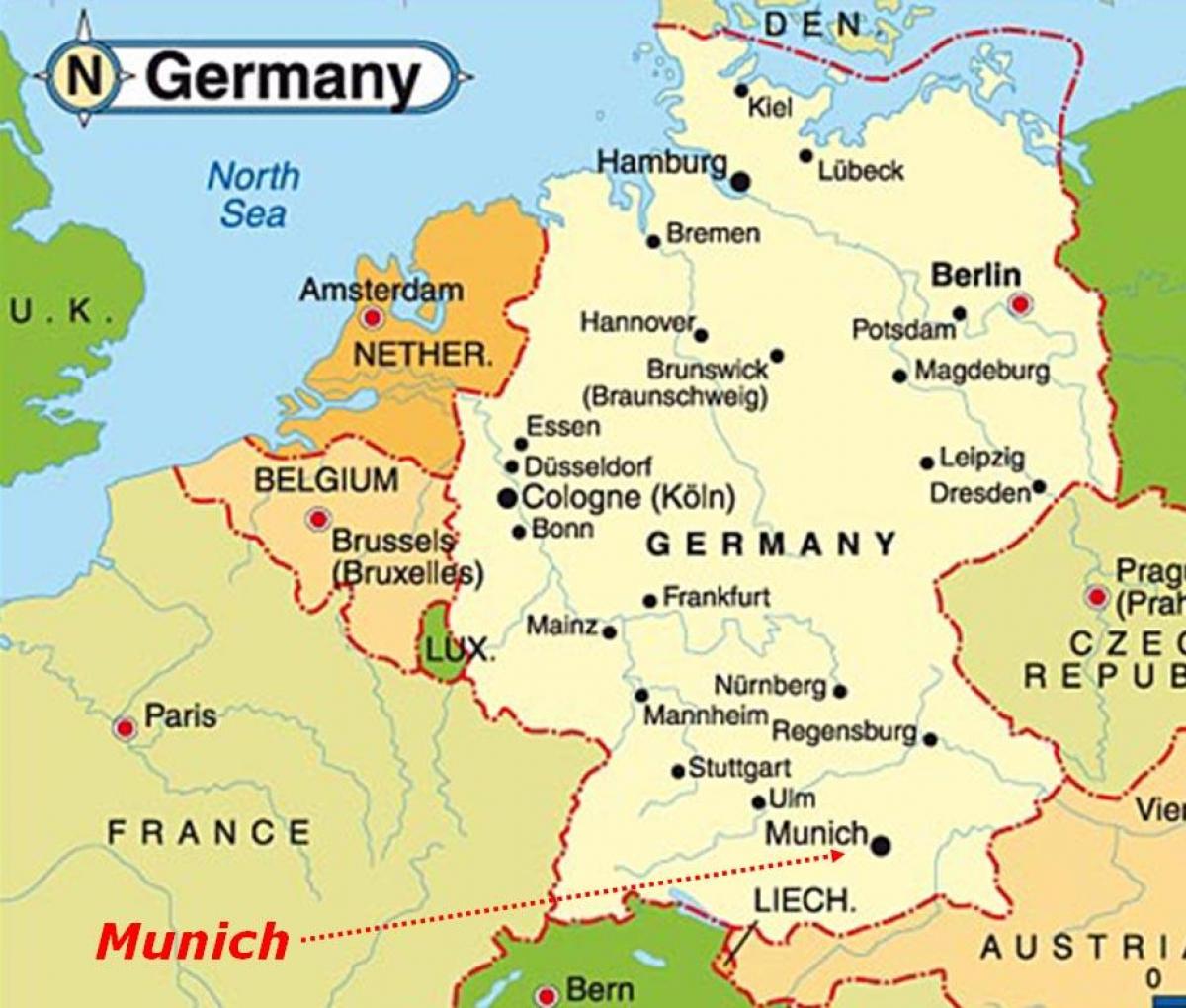 Karta Europe U Münchenu