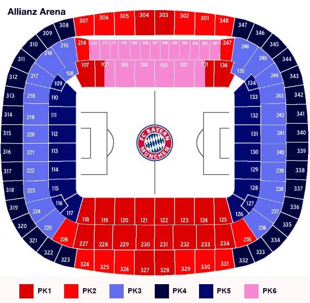 Karta Альянц Arena