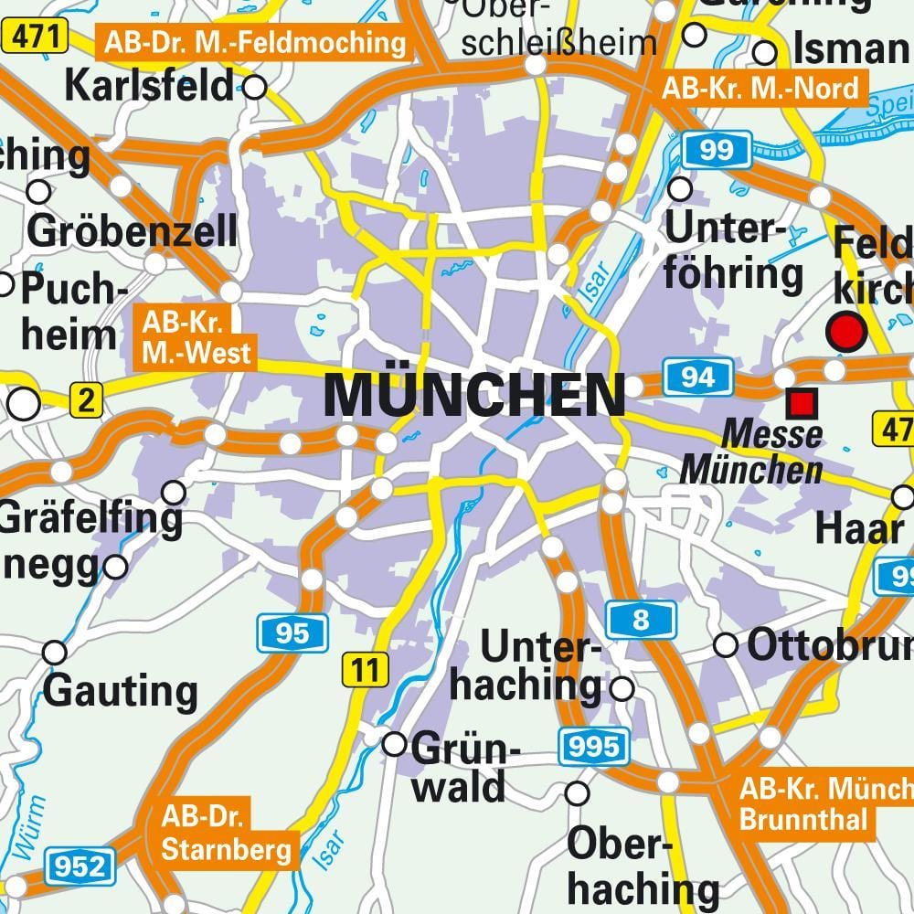München centar grada Kartica