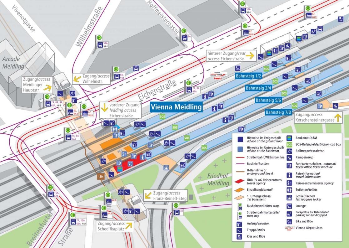 München platformi željezničke stanice karti