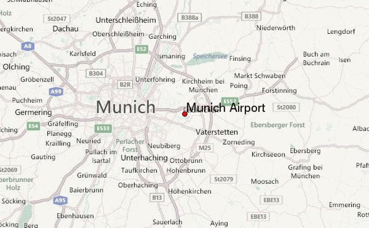 karta Münchena i okolice