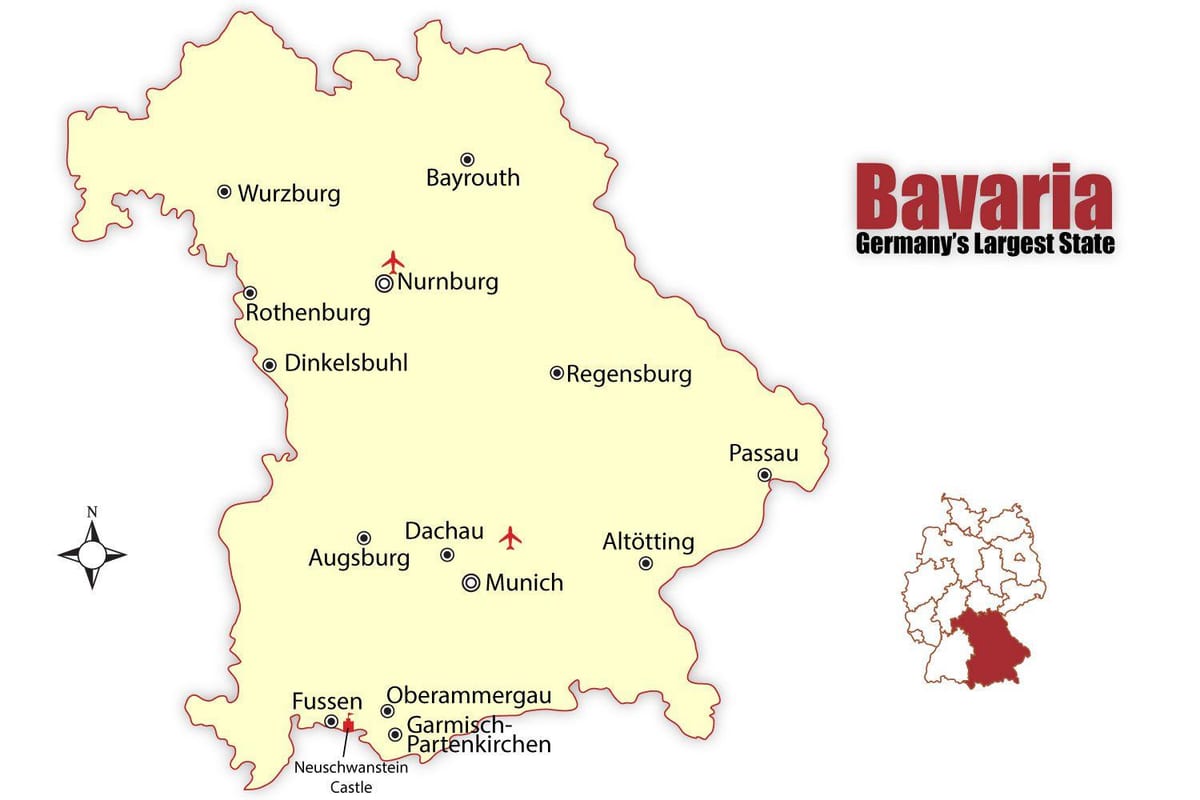 München kartica Njemačkoj