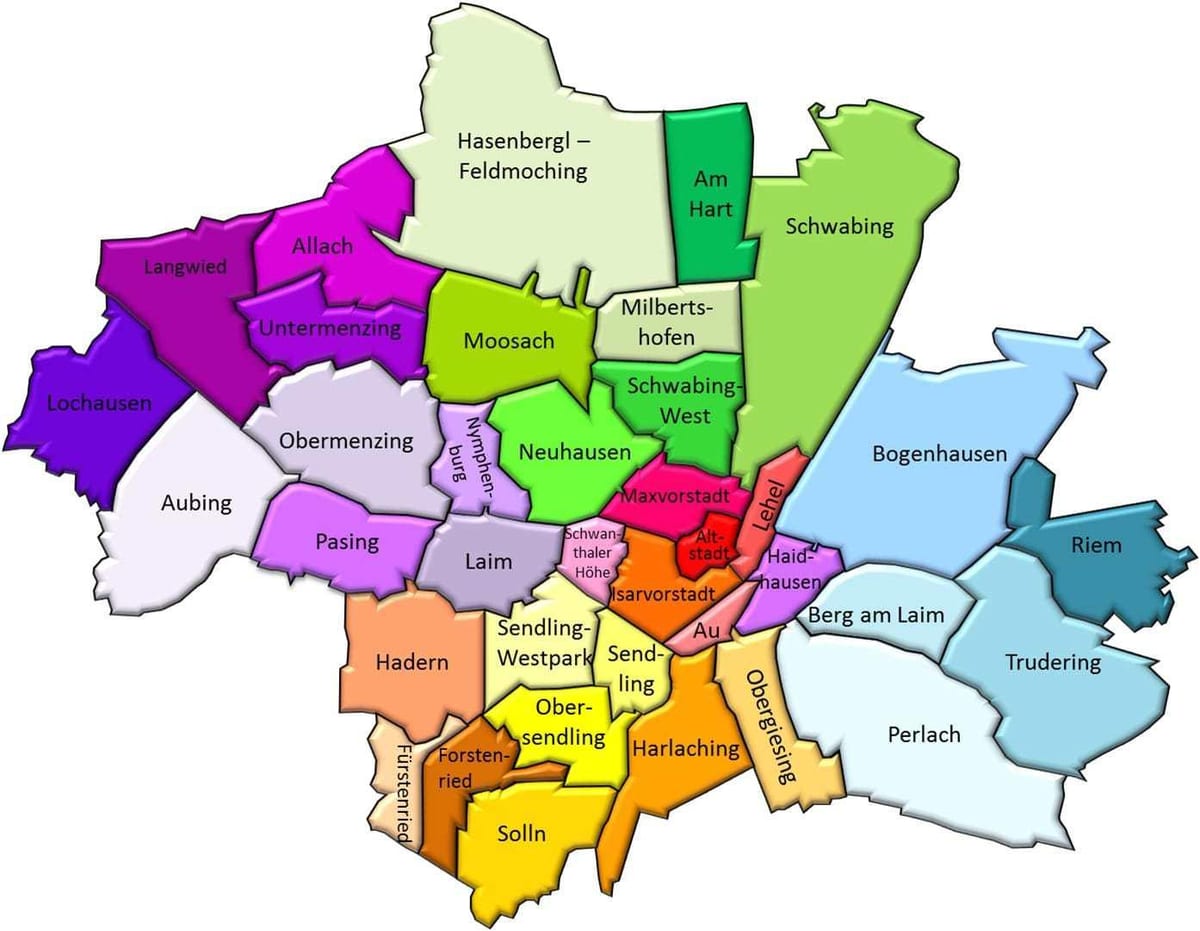 München županije karti