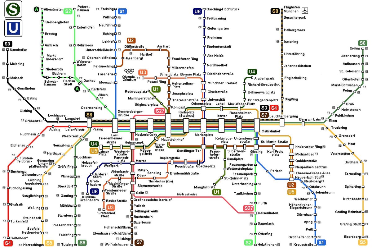 karta za metro u Münchenu Njemačka
