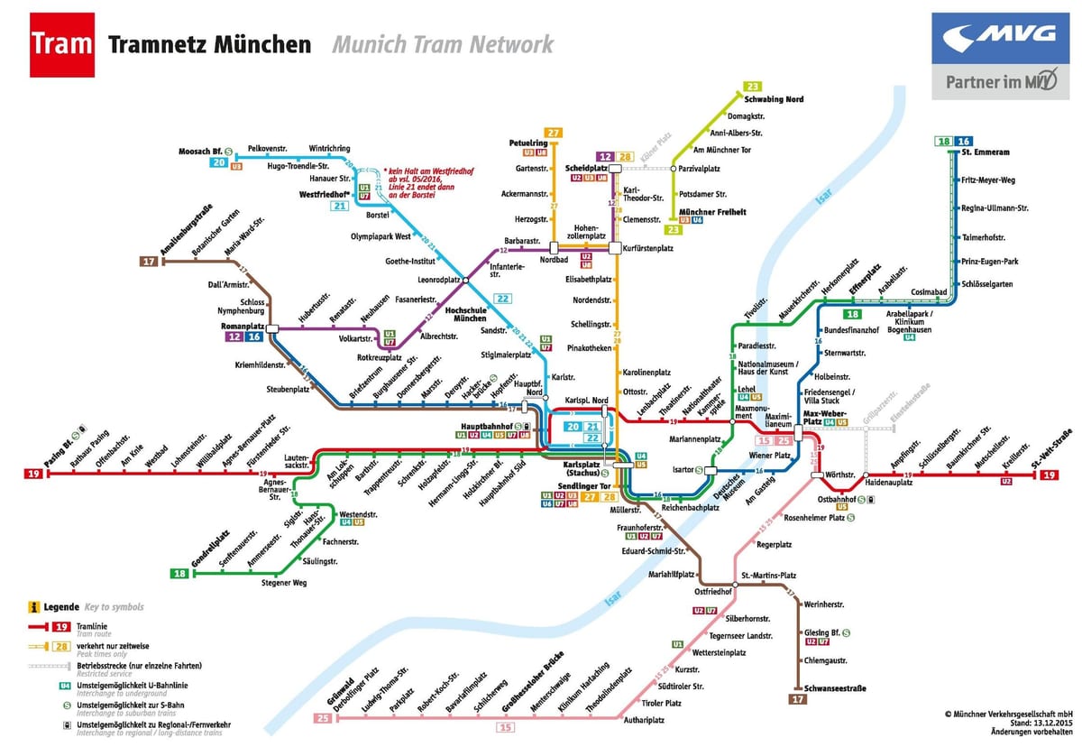 Karta u Münchenu tramvajem