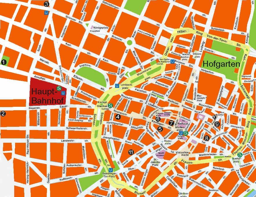 Karta u Münchenu pivski