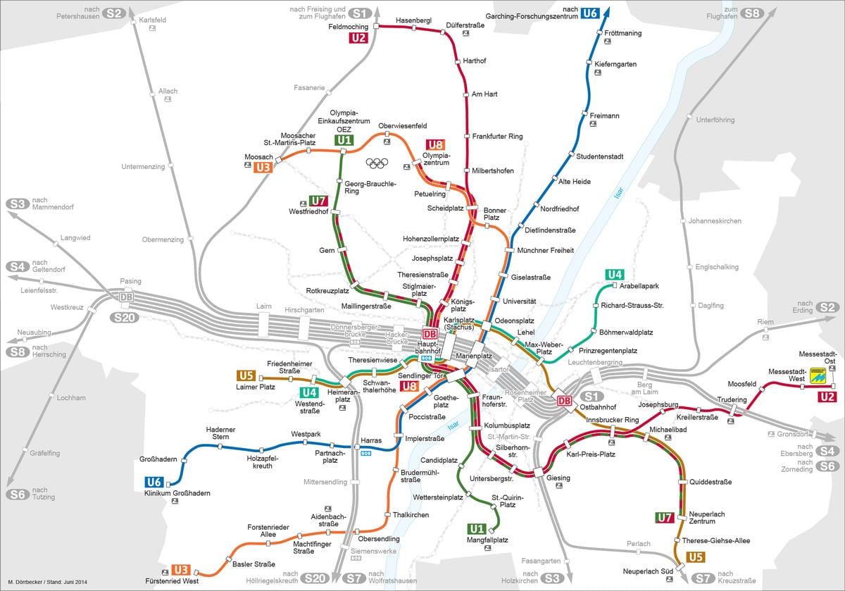 Karta U Münchenu U2