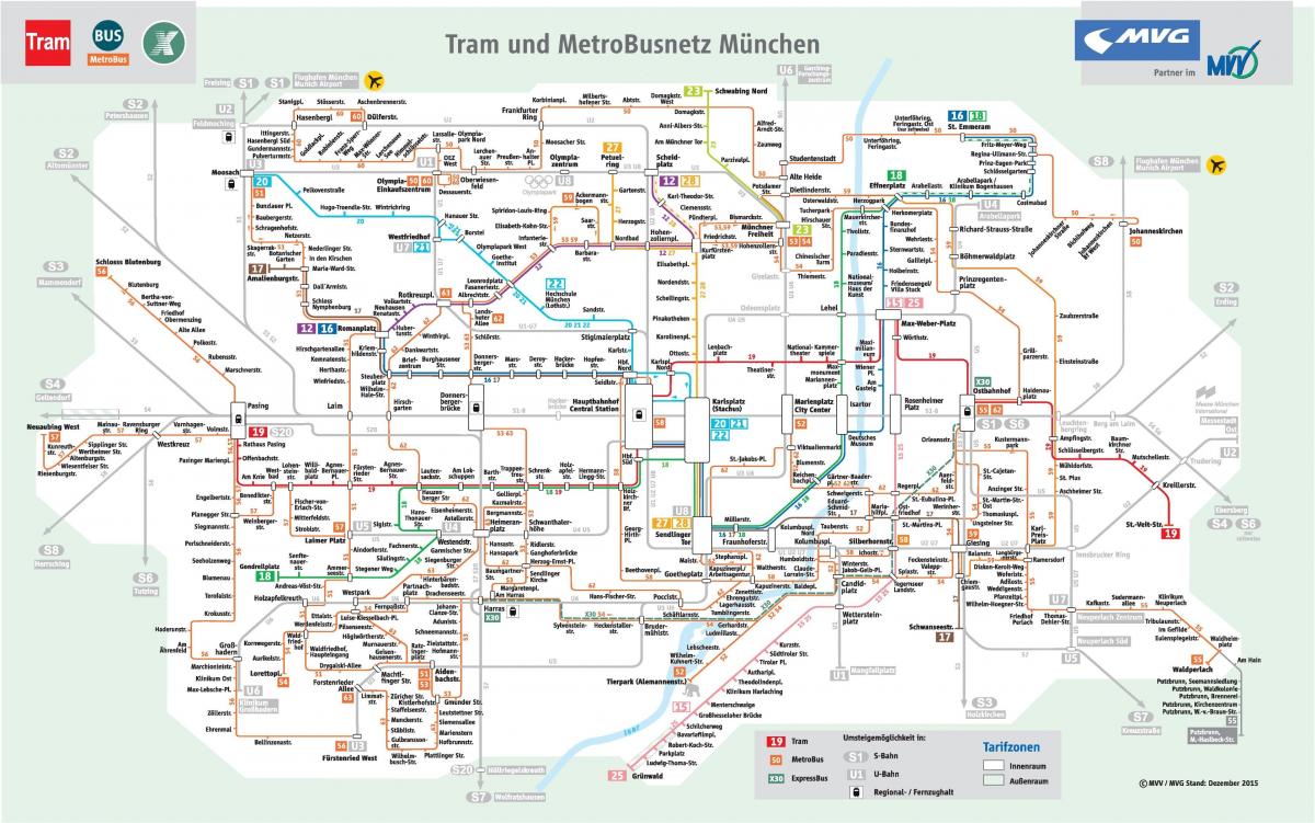Karta Münchena autobusom