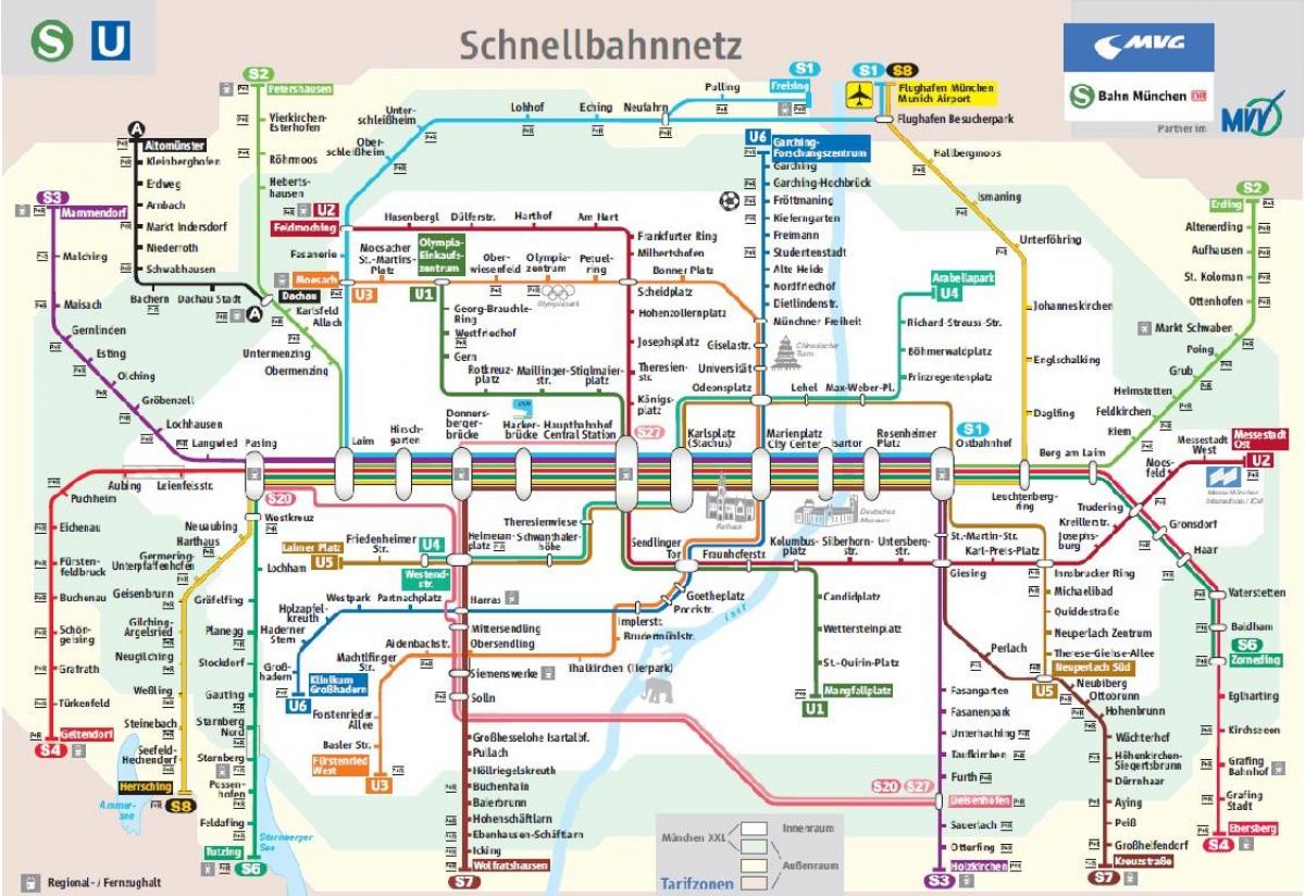 München željeznički C1 karti