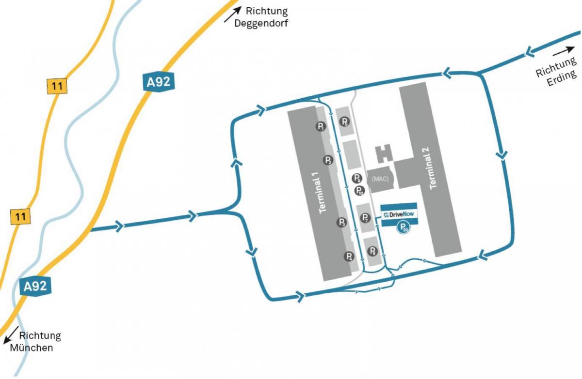zračna luka München kartica iznajmljivanja automobila 