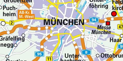 München centar grada Kartica