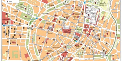 München pješačke karti