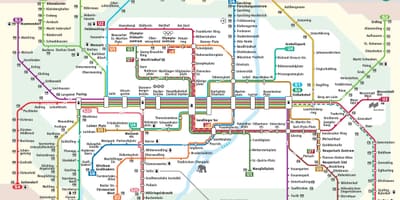 München željeznički kartica
