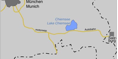 Karta ofmunich jezera 