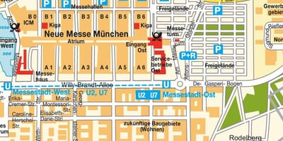 Željezničkog kolodvora München Ost karti