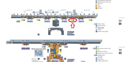 Karta u Münchenu Terminala 1 aerodroma