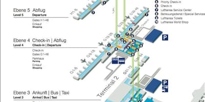 Karta zračna luka München Люфтганза